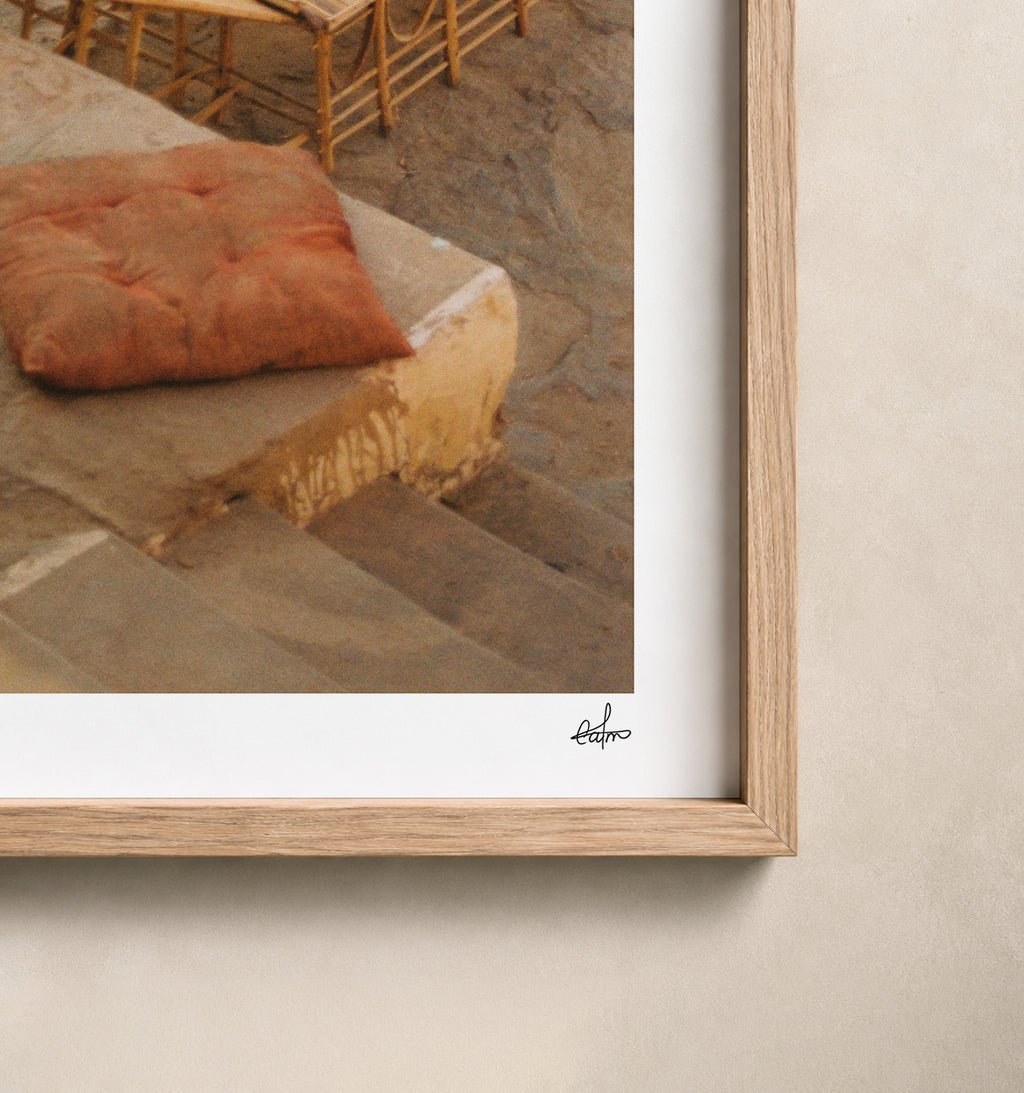 Egypt Travel Fine Art Print — Nile River Terrace | Analog Photography | Egypt Wall Art