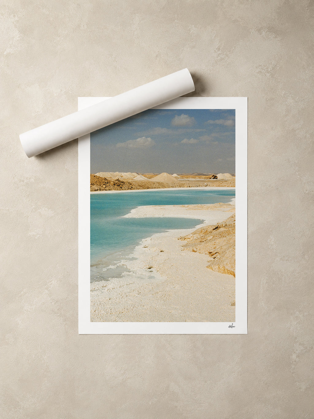Egypt Travel Fine Art Print — Salt Lake | Analog Film Photography | Egypt Desert Wall Art