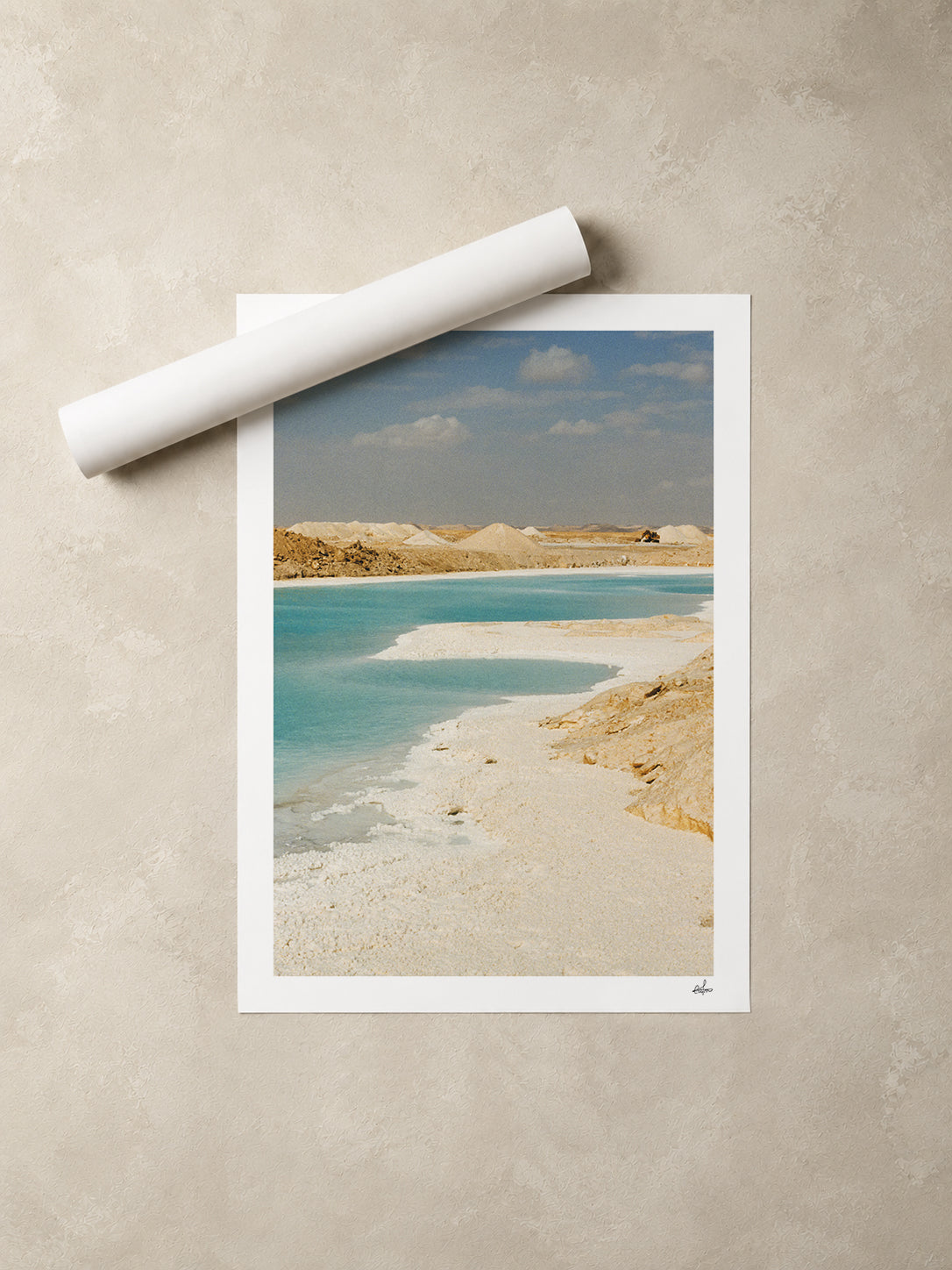 Egypt Travel Fine Art Print — Salt Lake | Analog Film Photography | Egypt Desert Wall Art