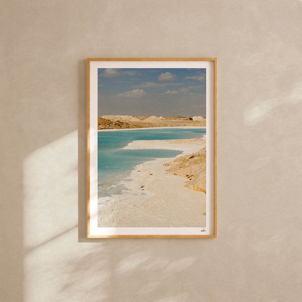 Egypt Travel Fine Art Print — Salt Lake | Analog Film Photography | Egypt Desert Wall Art