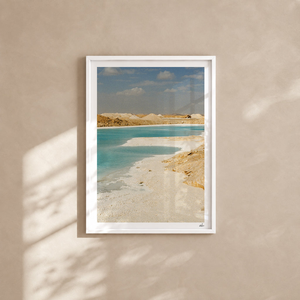 Egypt Travel Fine Art Print — Salt Lake | Analog Film Photography | Egypt Desert Wall Art