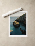 Portugal Fine Art Print - Ilha da Berlenga Sunlit Rock | Analog Film Photography | Silver Coast Wall Art