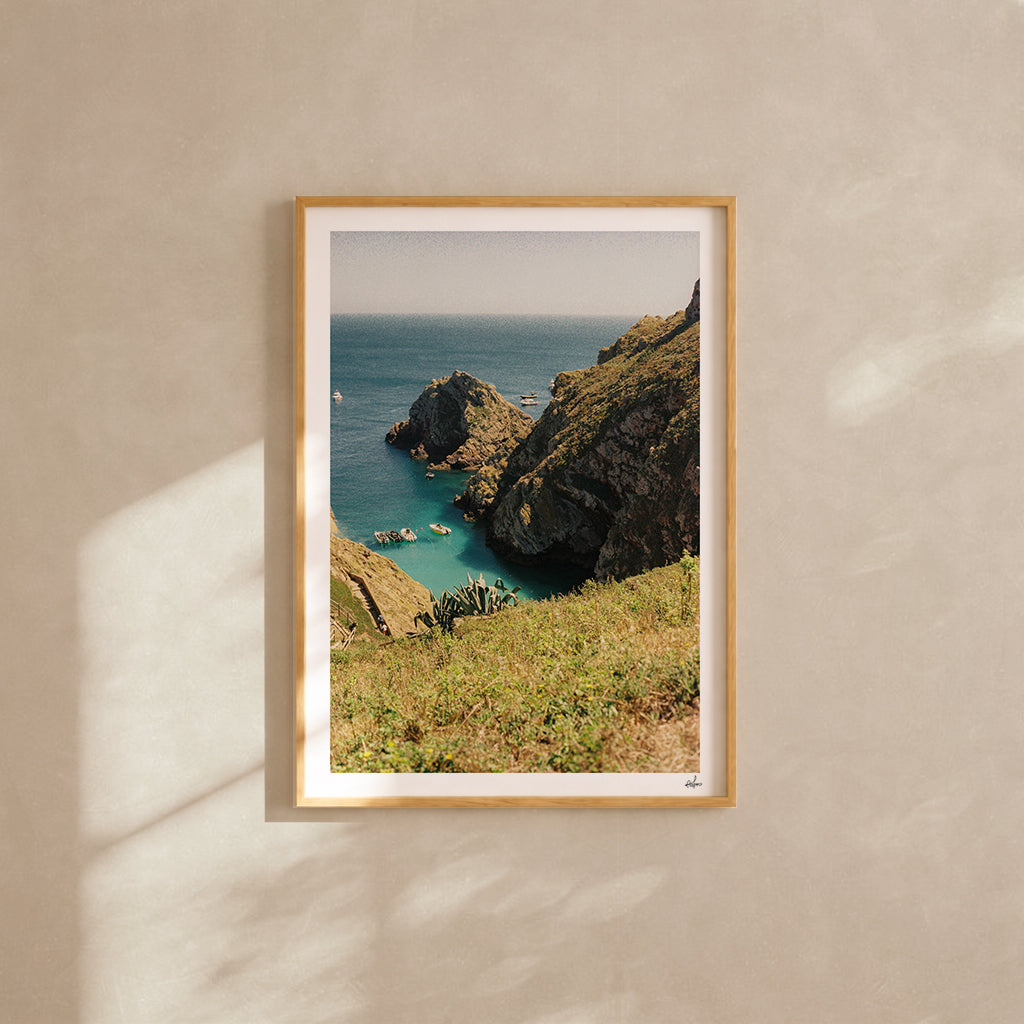 Portugal Fine Art Print - Ilha da Berlenga Anchorage | Analog Film Photography | Silver Coast Wall Art