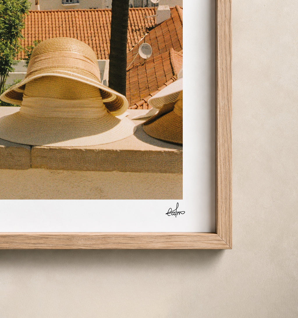 Portugal Fine Art Print - Lisboa Alfama Hats | Analog Film Photography | Lisbon Wall Art