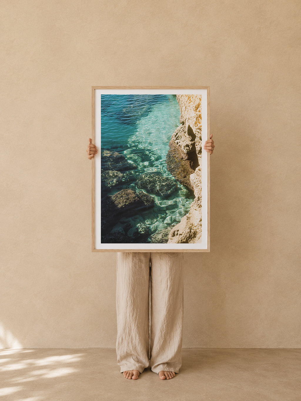 Mallorca Fine Art Print - Turquoise Rocks | Analog Film Photography | Balearic Wall Art