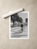 Brazil Fine Art Print - Copacabana Boardwalk | Black & White Analog Film Photography | Rio de Janeiro Wall Art