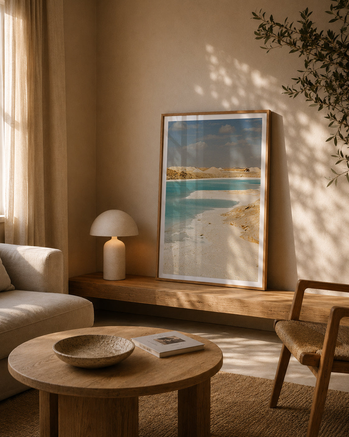 Egypt Travel Fine Art Print — Salt Lake | Analog Film Photography | Egypt Desert Wall Art