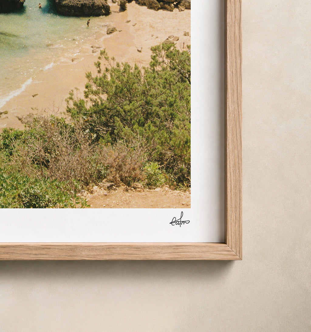 Portugal Fine Art Print - Sesimbra Cove | Analog Film Photography | Arrábida Wall Art