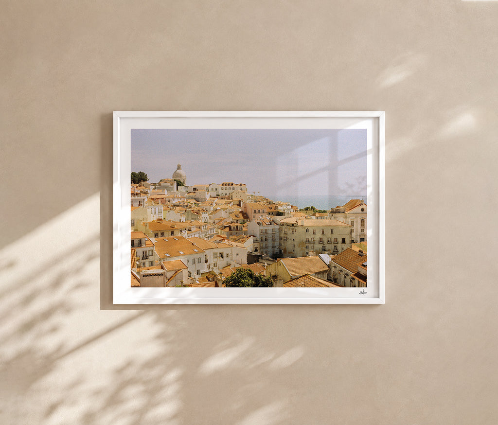 Portugal Fine Art Print - Lisboa Skyline | Analog Film Photography | Lisbon Wall Art