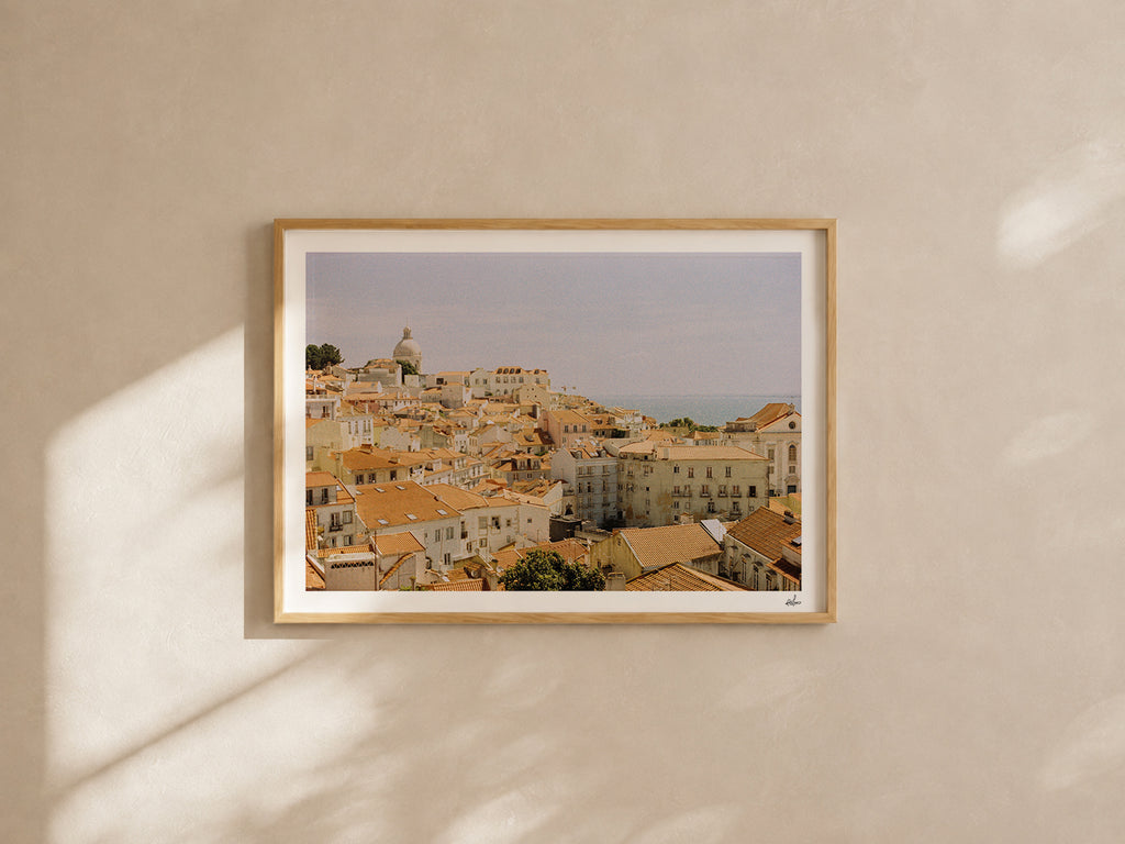 Portugal Fine Art Print - Lisboa Skyline | Analog Film Photography | Lisbon Wall Art
