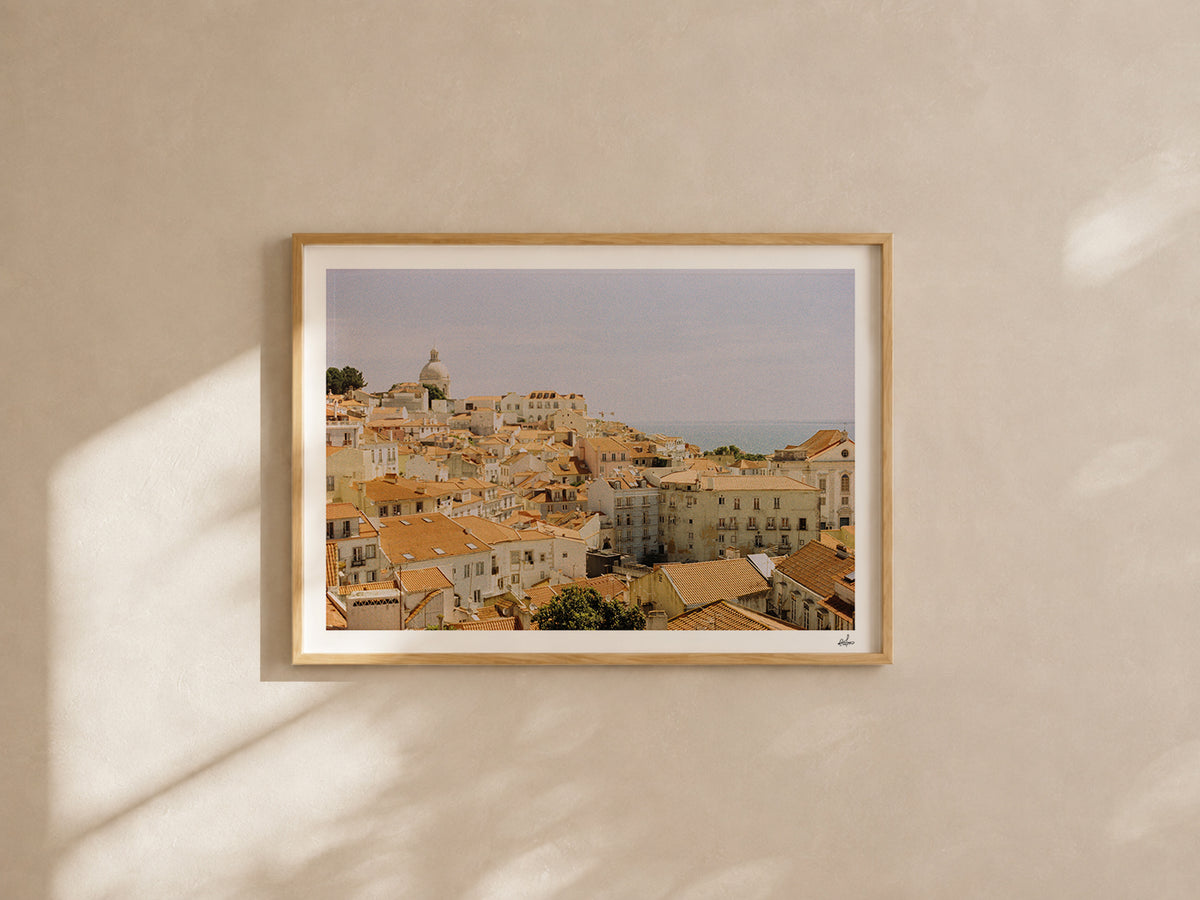 Portugal Fine Art Print - Lisboa Skyline | Analog Film Photography | Lisbon Wall Art