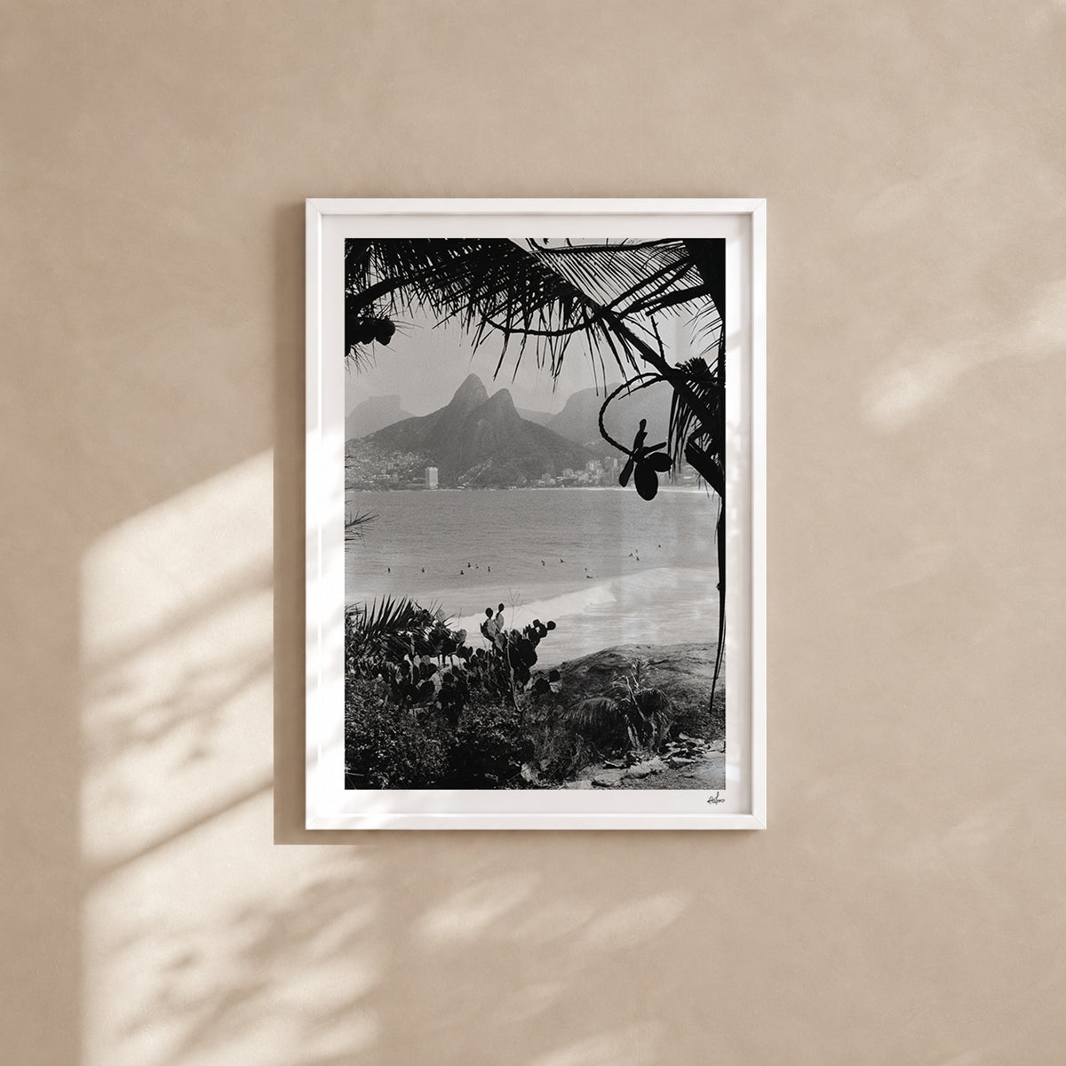 Brazil Fine Art Print - Ipanema Beach | Black & White Analog Film Photography | Rio de Janeiro Wall Art