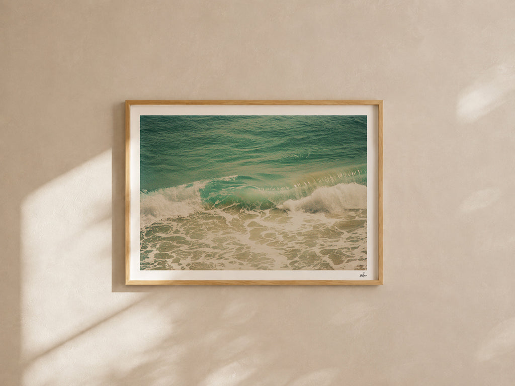 Portugal Fine Art Print - Lagos Wave Break | Analog Film Photography | Algarve Wall Art