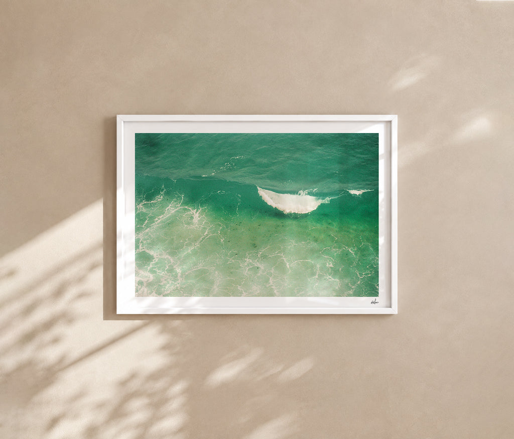 Portugal Fine Art Print - Lagos Wave Curl | Analog Film Photography | Algarve Wall Art