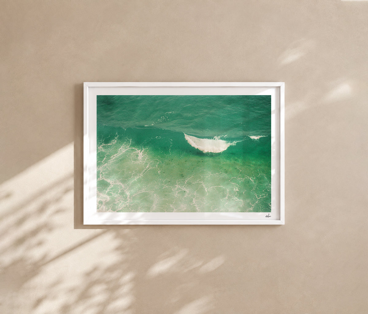 Portugal Fine Art Print - Lagos Wave Curl | Analog Film Photography | Algarve Wall Art