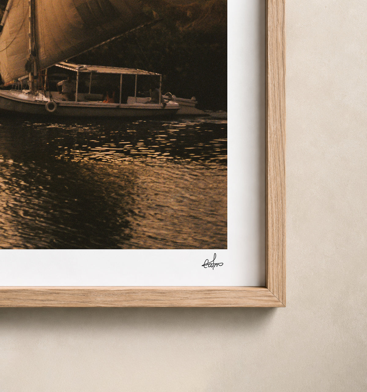 Egypt Travel Fine Art Print — Aswan Felucca & Mausoleum | Analog Film Photography | Nile River Wall Art