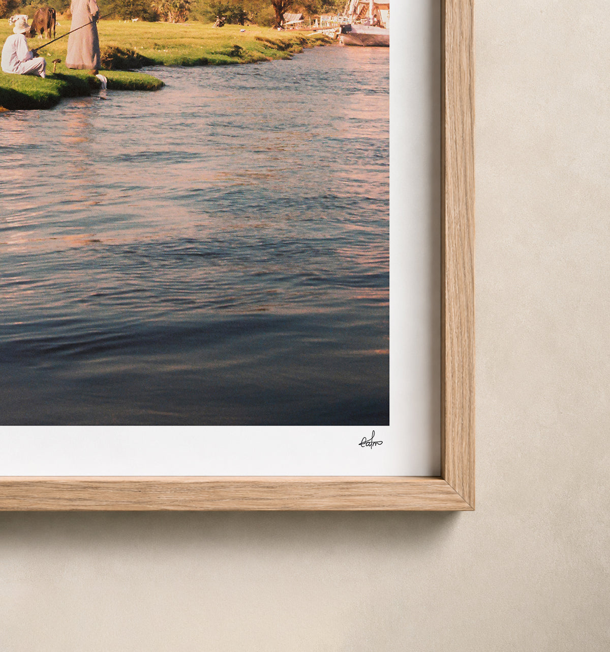 Egypt Travel Fine Art Print — Nile River Fishermen | Analog Film Photography | Nile River Wall Art
