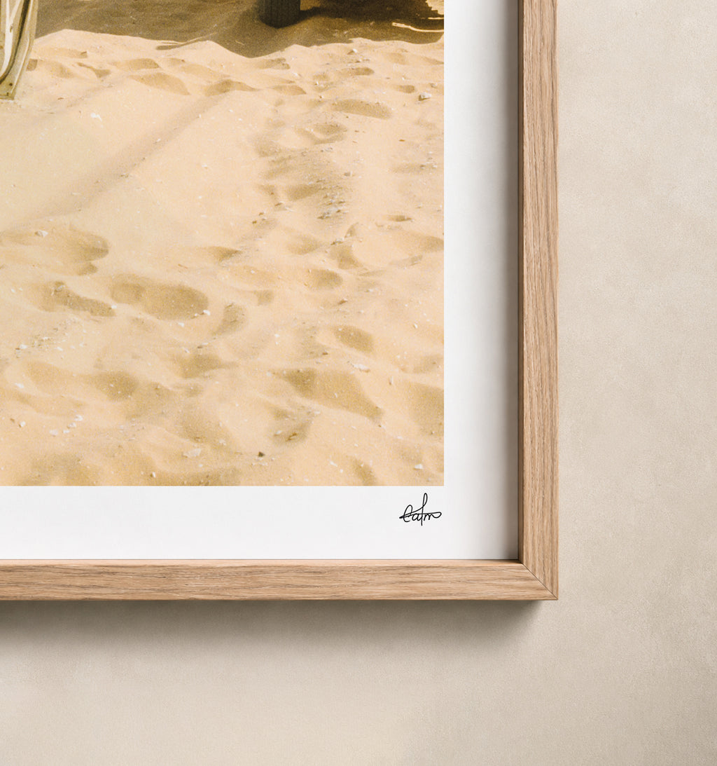 Egypt Travel Fine Art Print — White Desert 4x4 | Analog Film Photography | Desert Wall Art