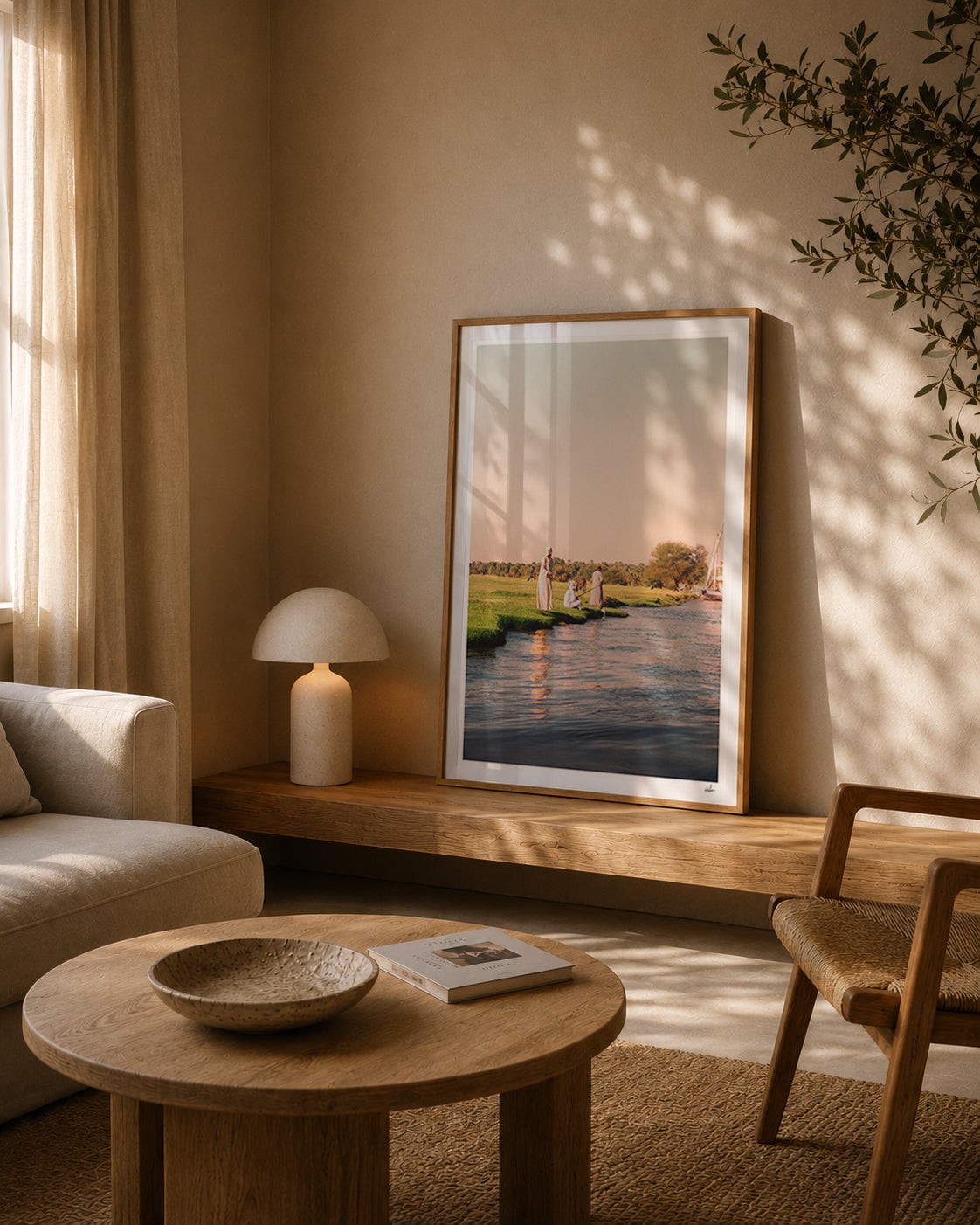 Egypt Travel Fine Art Print — Nile River Fishermen | Analog Film Photography | Nile River Wall Art