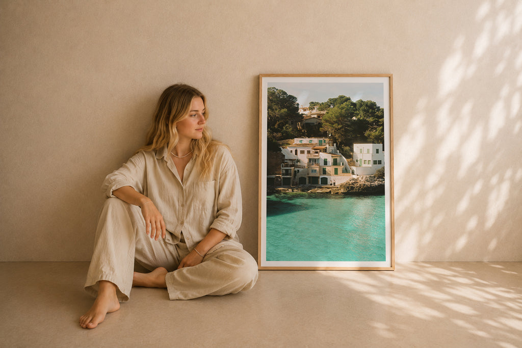 Mallorca Fine Art Print - Cala Santanyí Terraces | Analog Film Photography | Balearic Wall Art