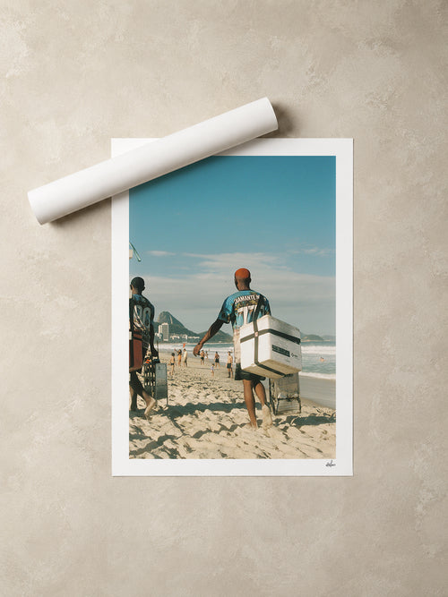 Brazil Fine Art Print - Copacabana Street Life | Analog Film Photography | Rio de Janeiro Wall Art