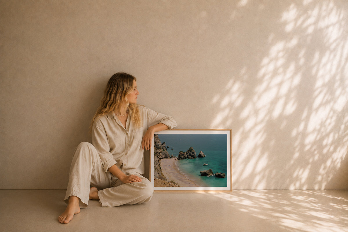 Portugal Fine Art Print - Praia da Ribeira do Cavalo | Analog Film Photography | Arrábida Wall Art