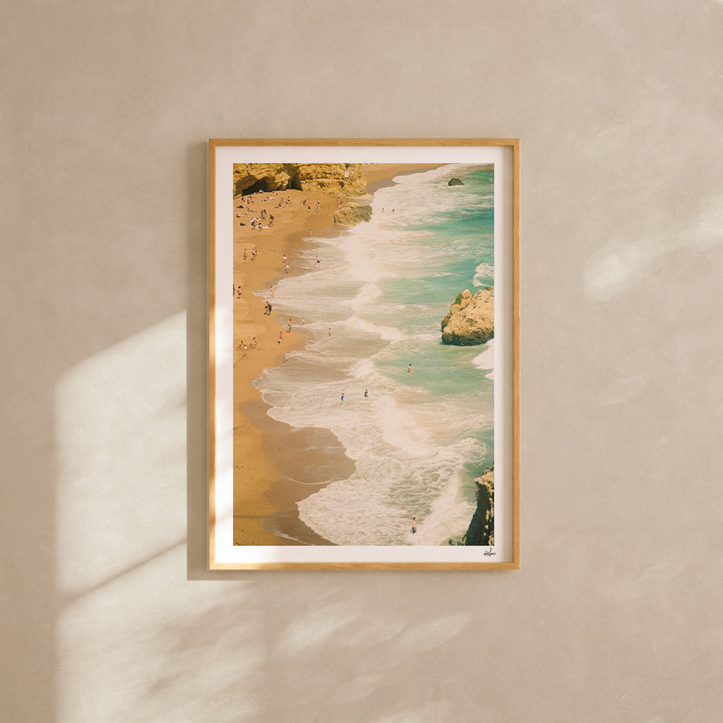 Portugal Fine Art Print - Lagos Summer Crowds | Analog Film Photography | Algarve Wall Art