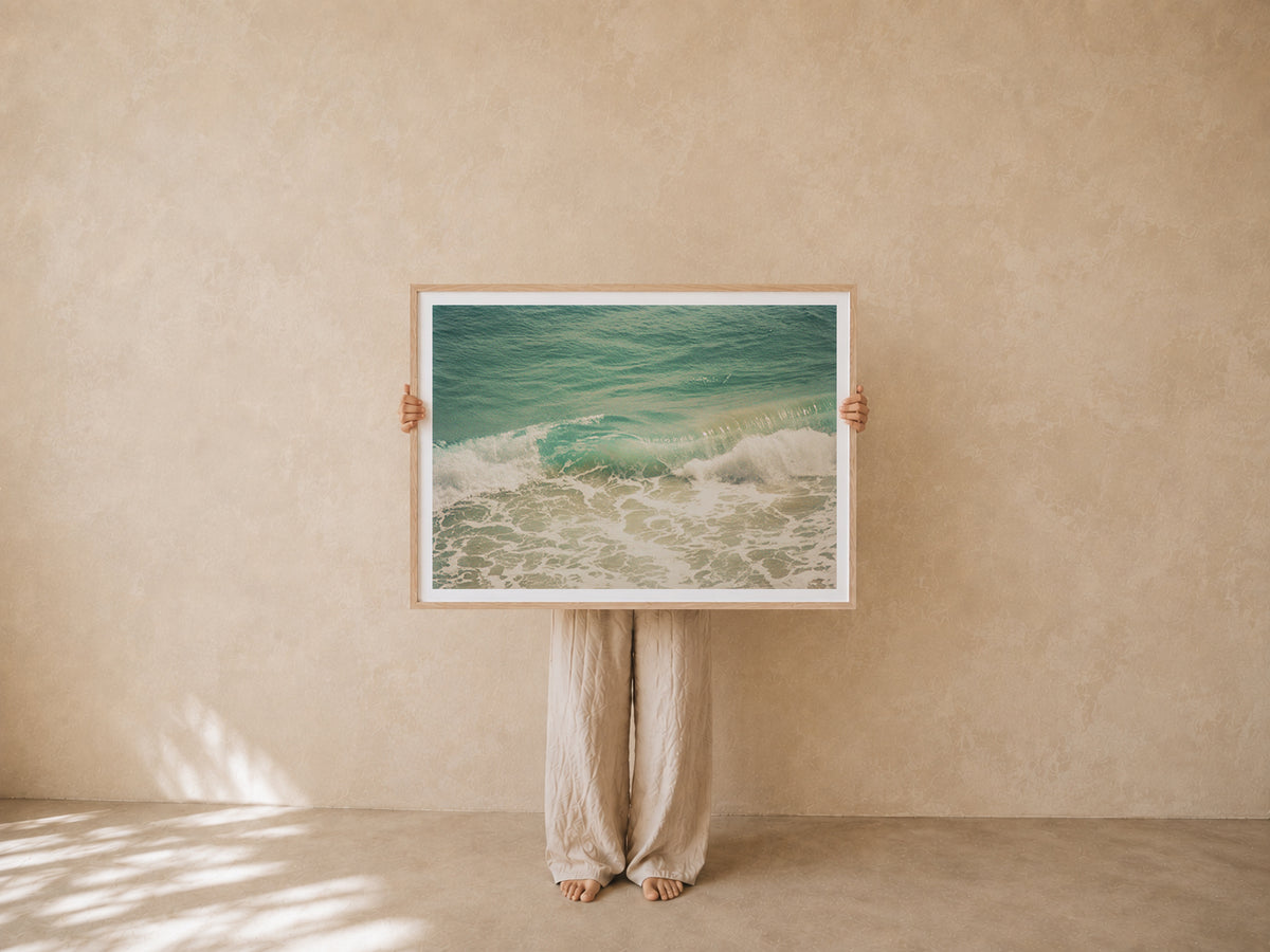 Portugal Fine Art Print - Lagos Wave Break | Analog Film Photography | Algarve Wall Art