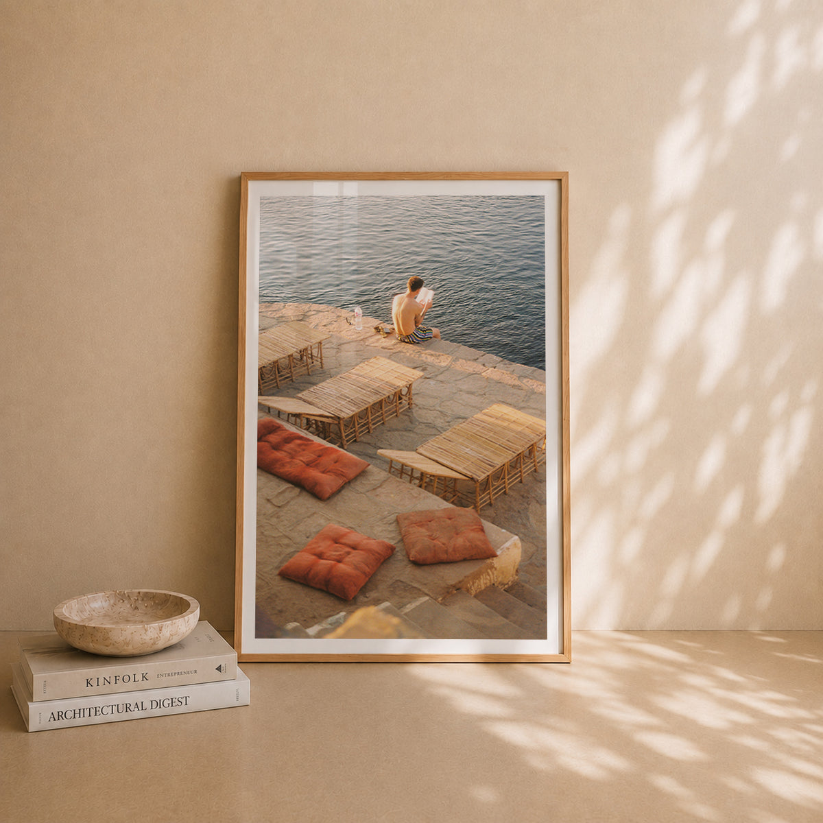 Egypt Travel Fine Art Print — Nile River Terrace | Analog Photography | Egypt Wall Art