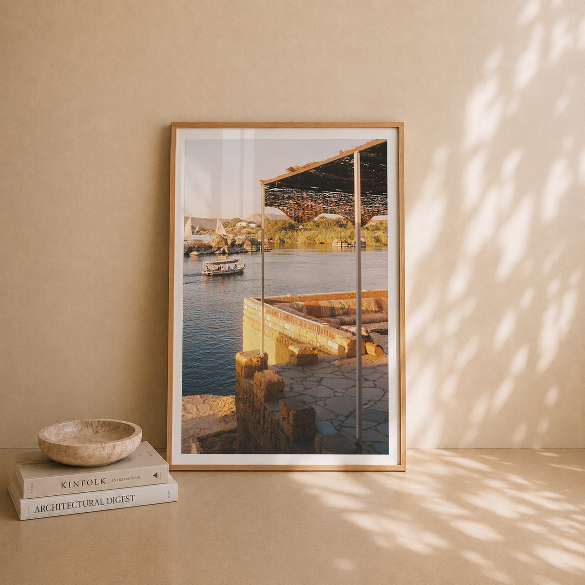 Egypt Travel Fine Art Print — Assouan Nile View | Analog Film Photography | Egypt Wall Art