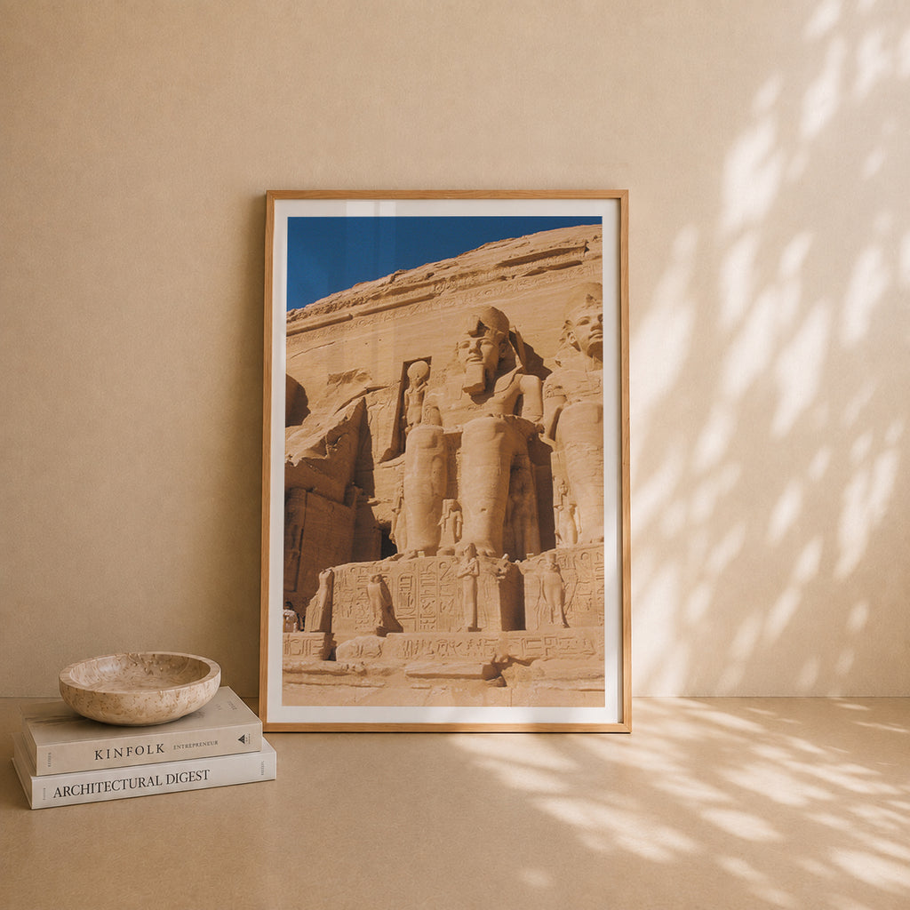 Egypt Travel Fine Art Print — Abu Simbel Temple | Analog Film Photography | Ancient Egypt Wall Art