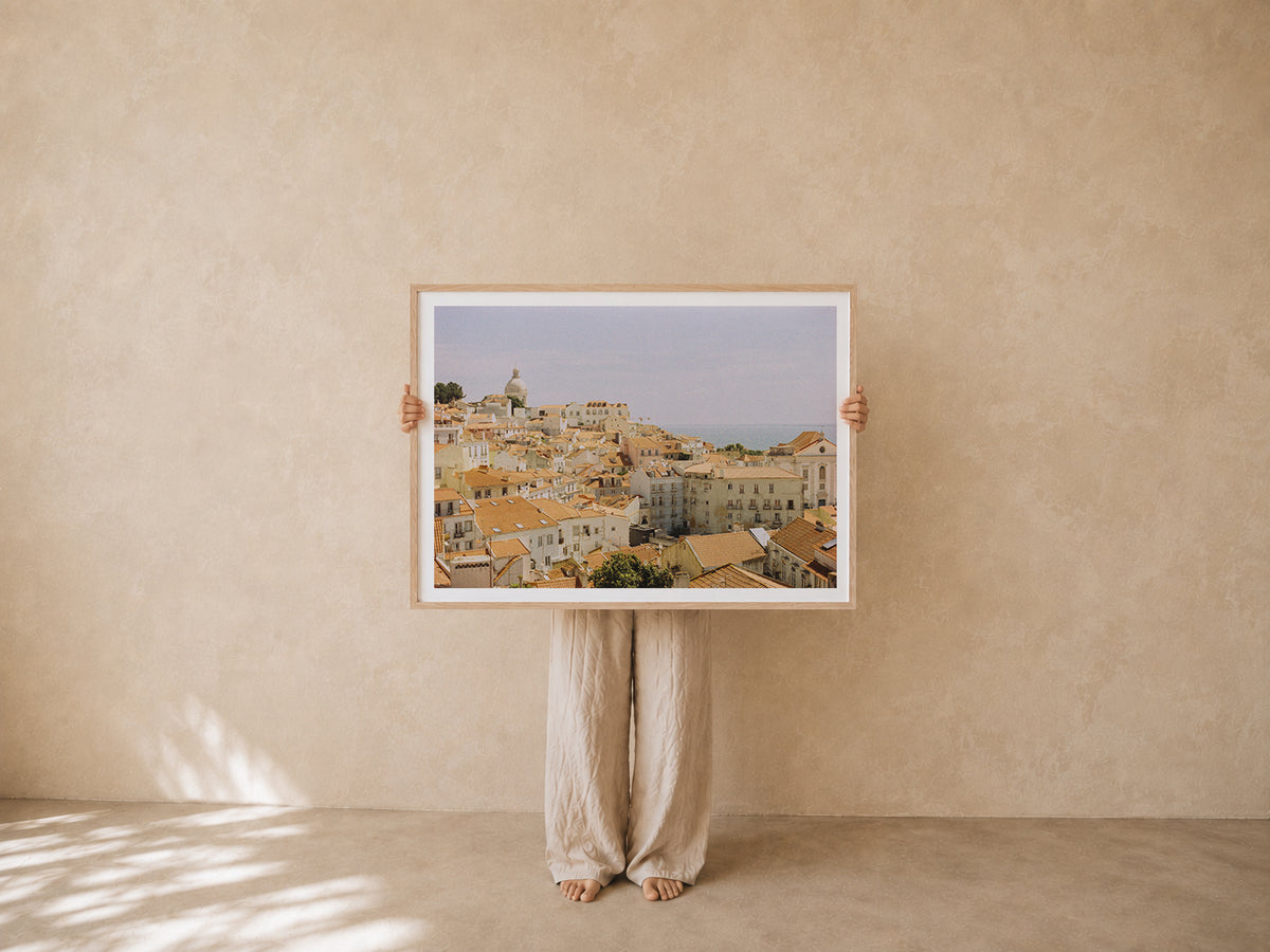 Portugal Fine Art Print - Lisboa Skyline | Analog Film Photography | Lisbon Wall Art