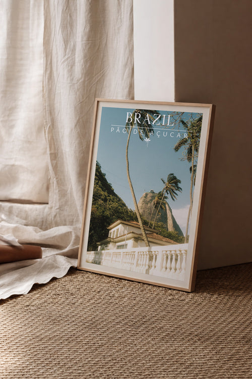 Brazil Fine Art Print - Pão de Açucar & Architecture | Analog Film Photography Poster | Rio de Janeiro Wall Art