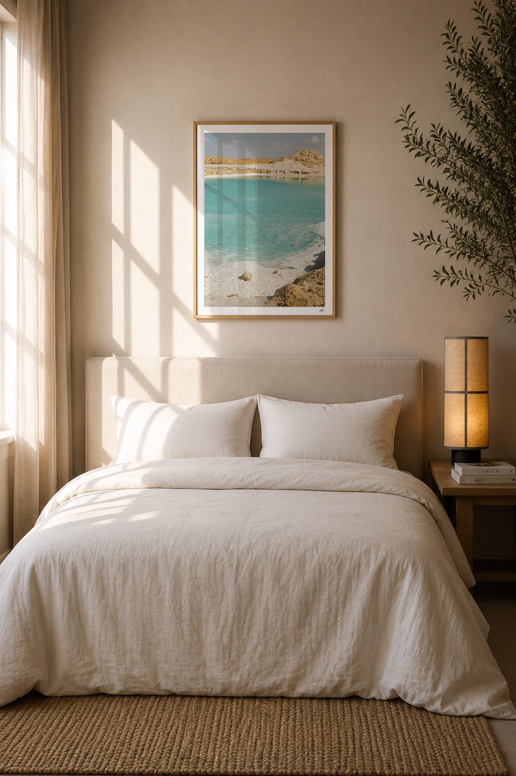 Egypt Travel Fine Art Print — Siwa Oasis Salt Lake | Analog Film Photography | Egypt Desert Wall Art