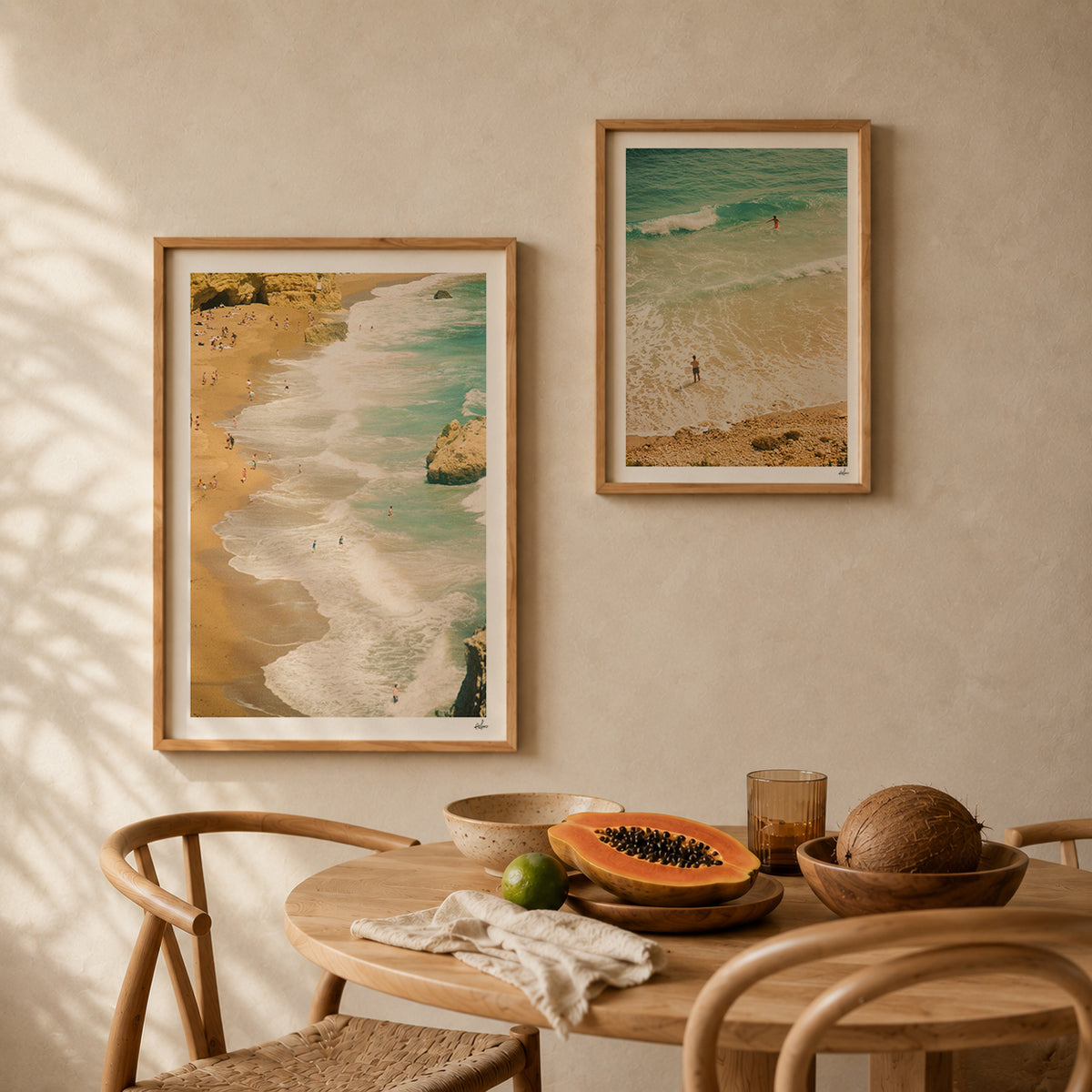 Portugal Fine Art Print - Lagos Aerial Swim | Analog Film Photography | Algarve Wall Art