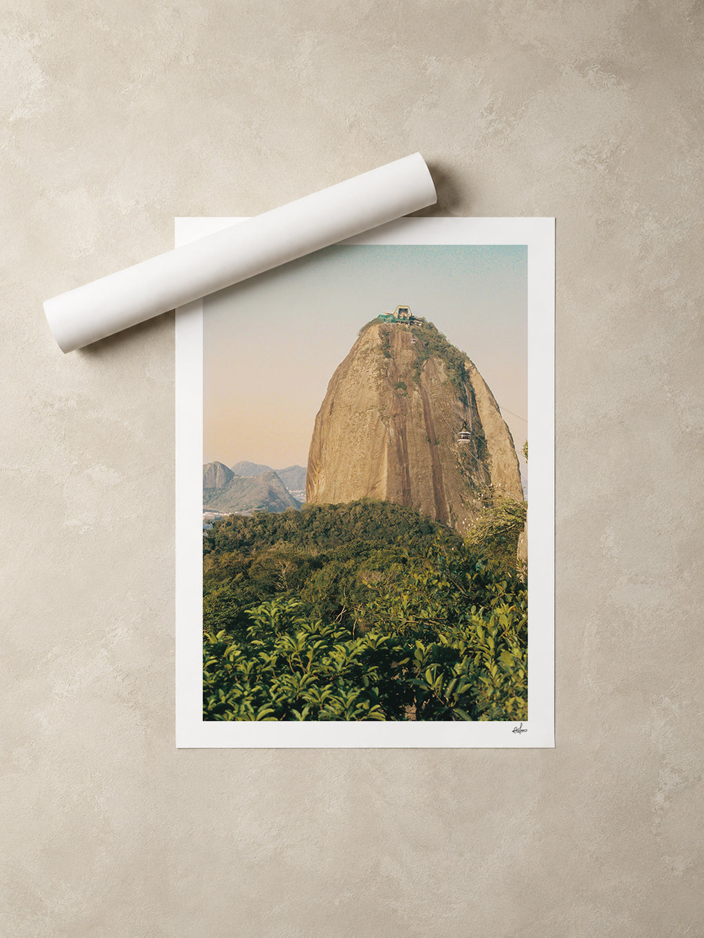 Brazil Fine Art Print - Sugar Loaf Cable Car View | Analog Film Photography | Rio de Janeiro Wall Art