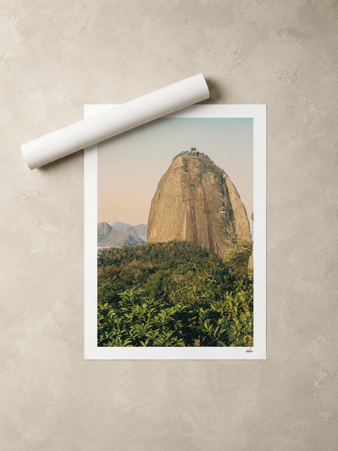Brazil Fine Art Print - Sugar Loaf Cable Car View | Analog Film Photography | Rio de Janeiro Wall Art