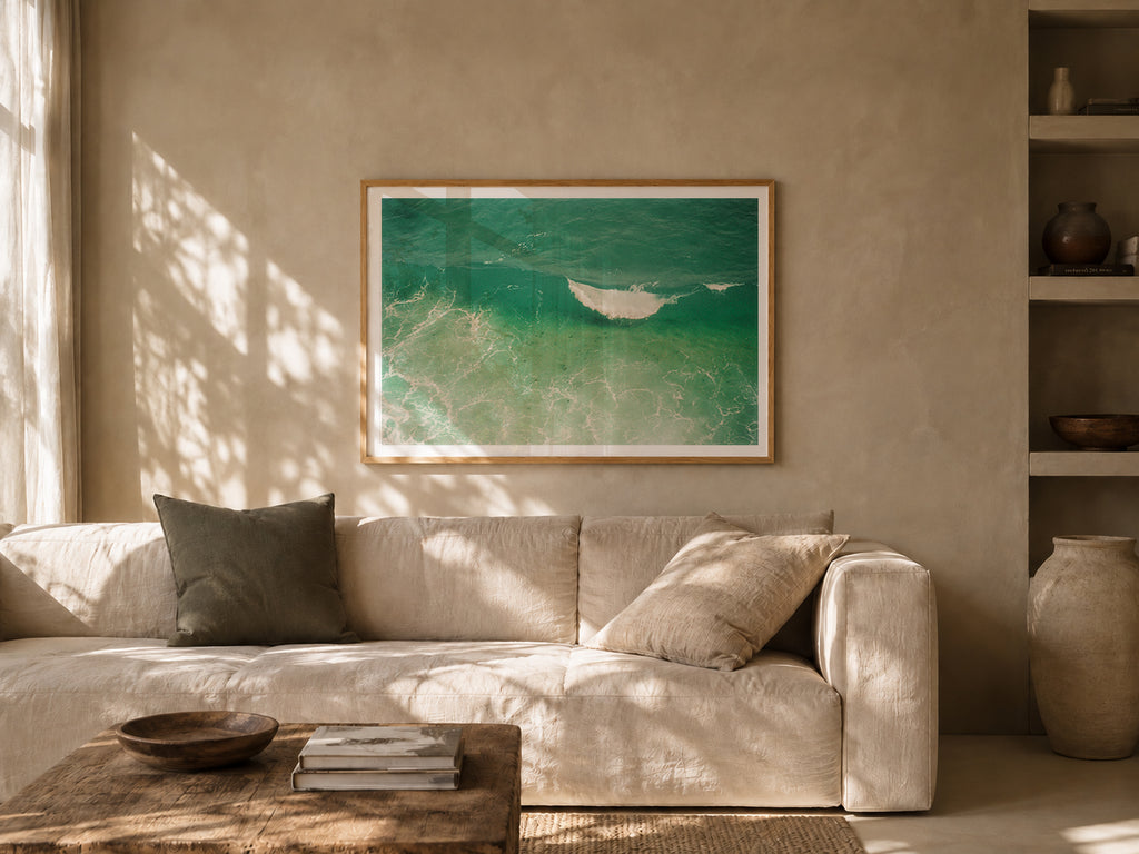 Portugal Fine Art Print - Lagos Wave Curl | Analog Film Photography | Algarve Wall Art
