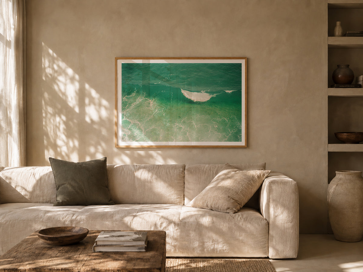 Portugal Fine Art Print - Lagos Wave Curl | Analog Film Photography | Algarve Wall Art