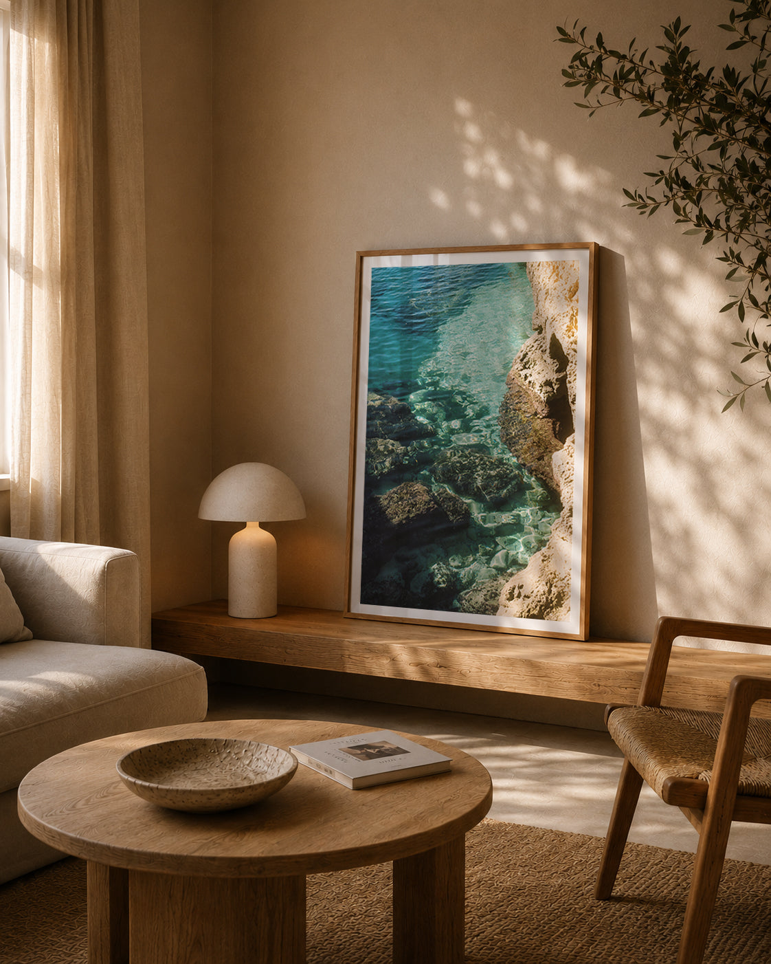 Mallorca Fine Art Print - Turquoise Rocks | Analog Film Photography | Balearic Wall Art