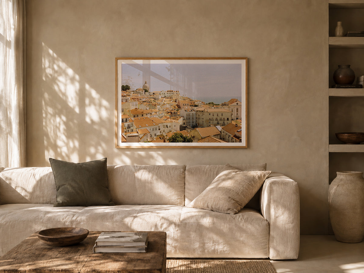 Portugal Fine Art Print - Lisboa Skyline | Analog Film Photography | Lisbon Wall Art