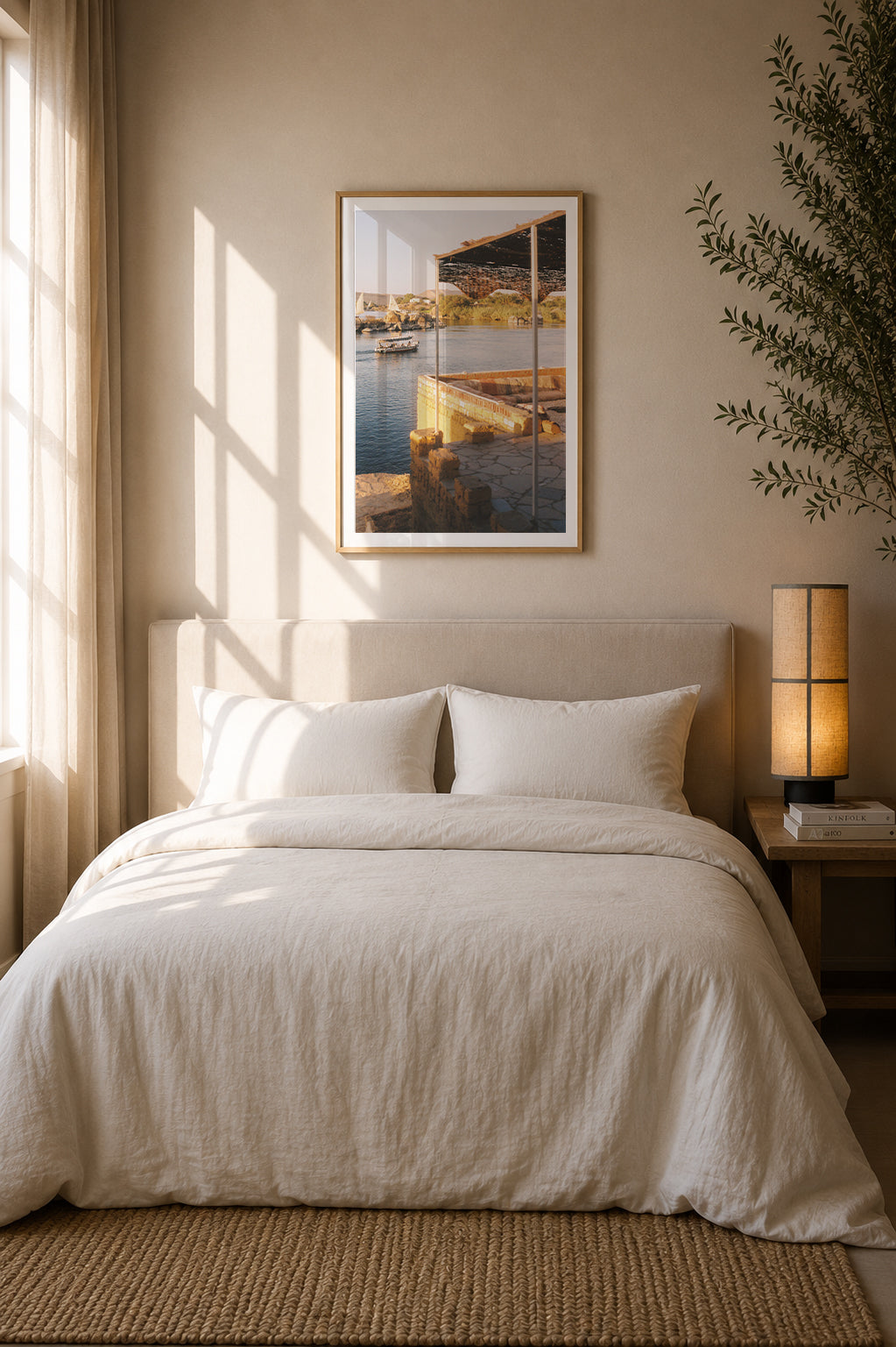 Egypt Travel Fine Art Print — Assouan Nile View | Analog Film Photography | Egypt Wall Art