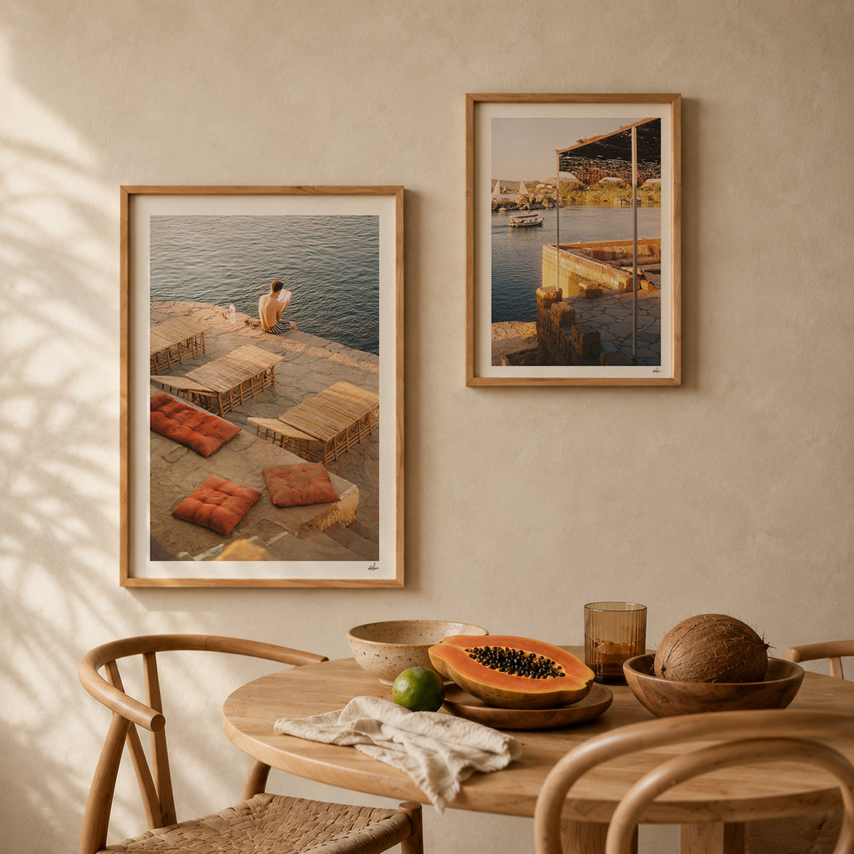 Egypt Travel Fine Art Print — Assouan Nile View | Analog Film Photography | Egypt Wall Art