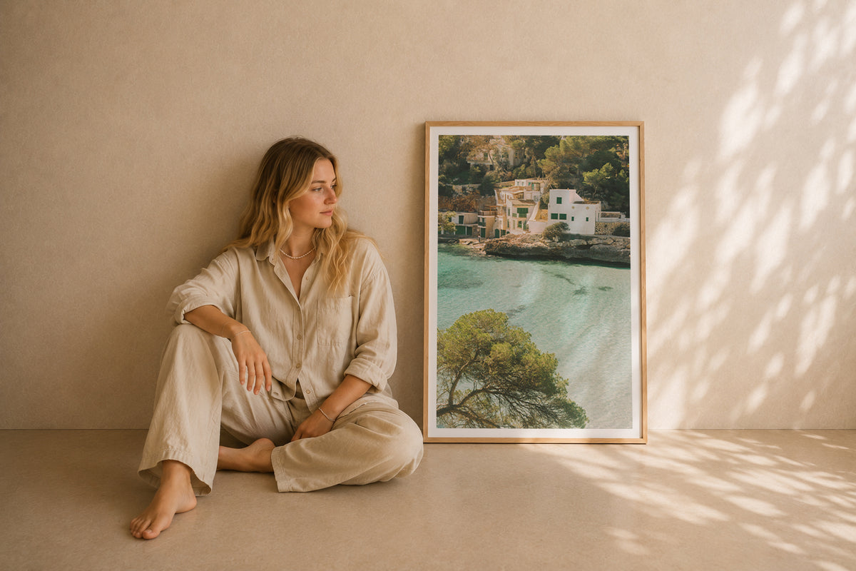 Mallorca Fine Art Print - Cala Santanyí Cove | Analog Film Photography | Balearic Wall Art