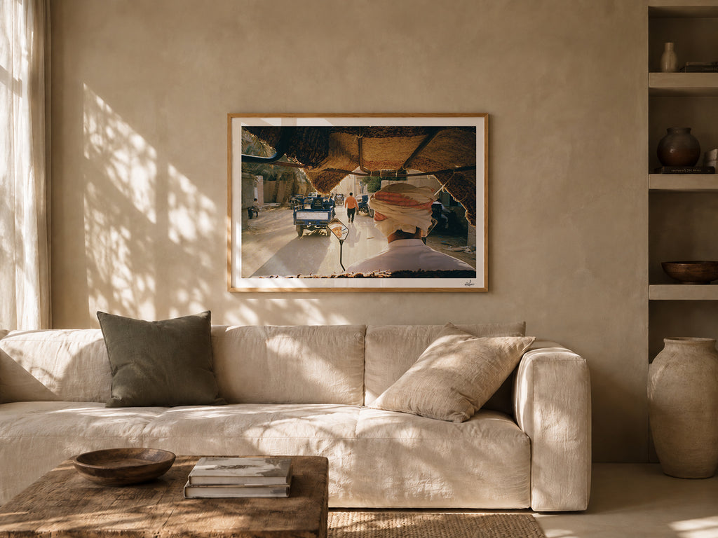 Egypt Travel Fine Art Print — Siwa Oasis Tuk-Tuk Driver | Analog Film Photography | Egypt Wall Art