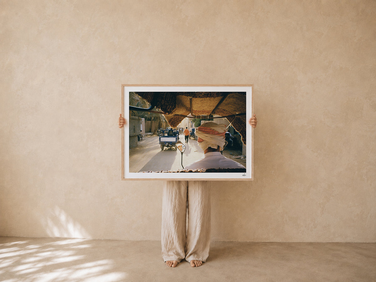 Egypt Travel Fine Art Print — Siwa Oasis Tuk-Tuk Driver | Analog Film Photography | Egypt Wall Art