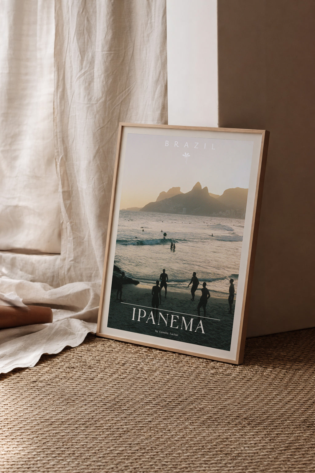 Brazil Fine Art Print - Ipanema Blue Hour | Colour Analog Film Photography Poster | Rio de Janeiro Wall Art