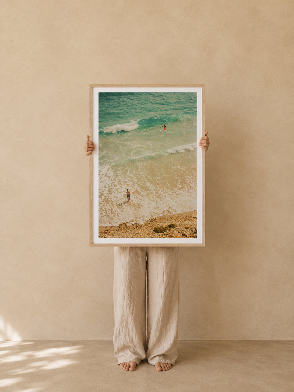 Portugal Fine Art Print - Lagos Aerial Swim | Analog Film Photography | Algarve Wall Art