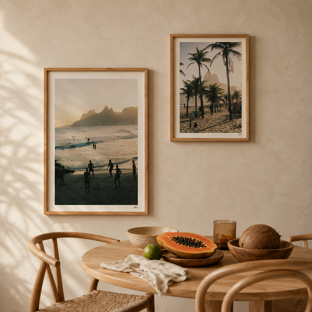 Brazil Fine Art Print - Rio de Janeiro Ipanema Sunset | Analog Film Photography | Tropical Wall Art