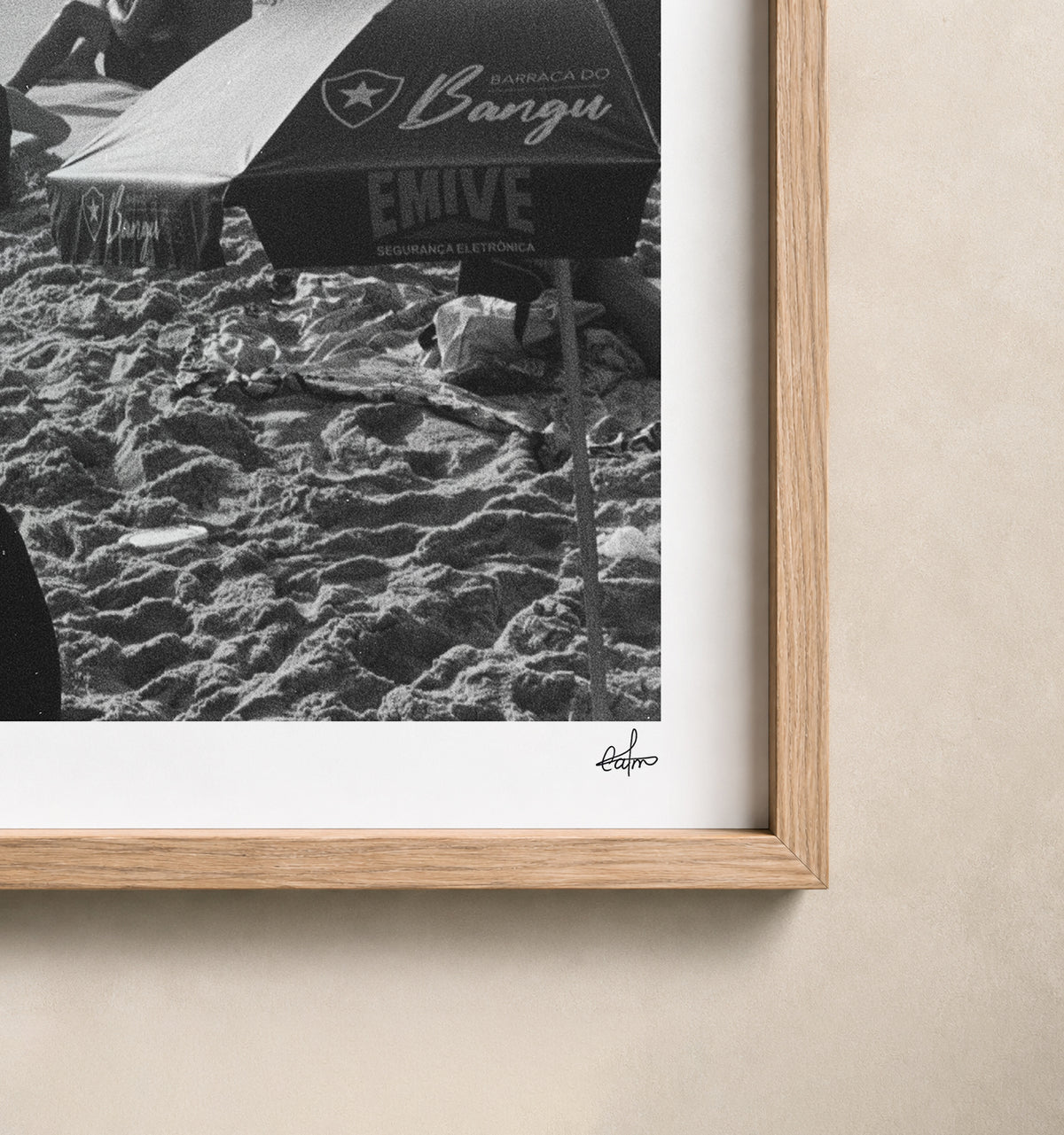 Brazil Fine Art Print - Ipanema Beach Crowd | Black & White Analog Film Photography | Rio de Janeiro Wall Art